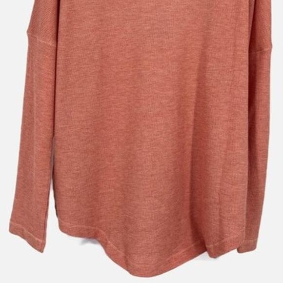 Charlie Paige Waffle Knit Cowl Neck Pullover Top in Pink Size M/M - Picture 6 of 9